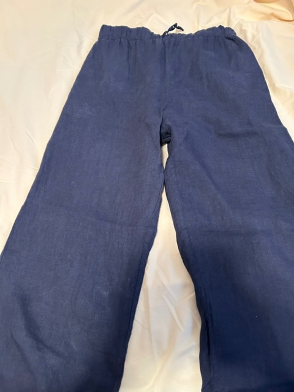 Blue Linen Pants by Orange Amore (XL)